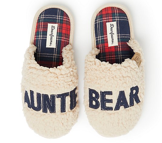Dearfoams Auntie Bear Clog Slippers