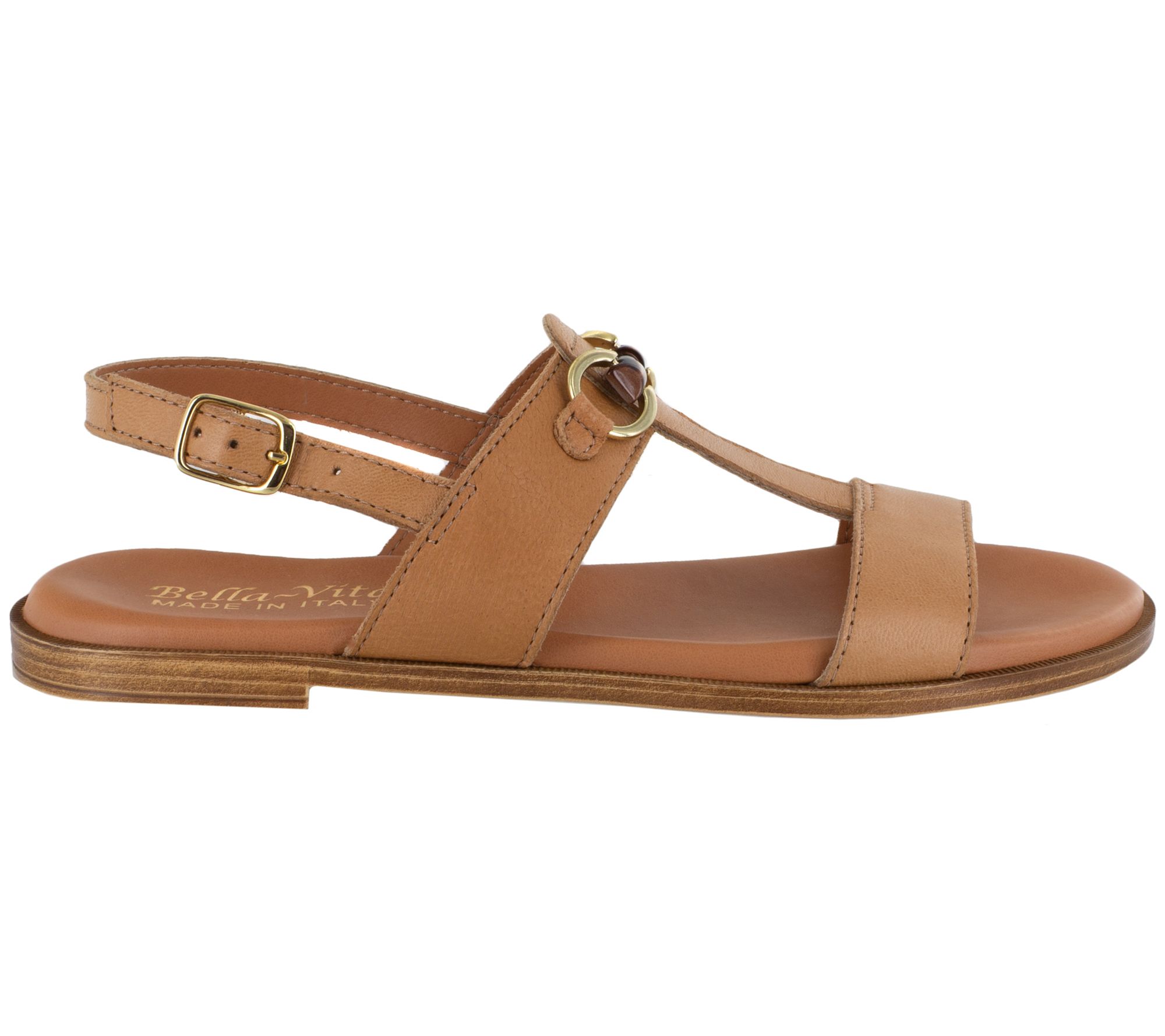 Bella Vita Italy Leather Slingback Sandals - Min-Italy - QVC.com