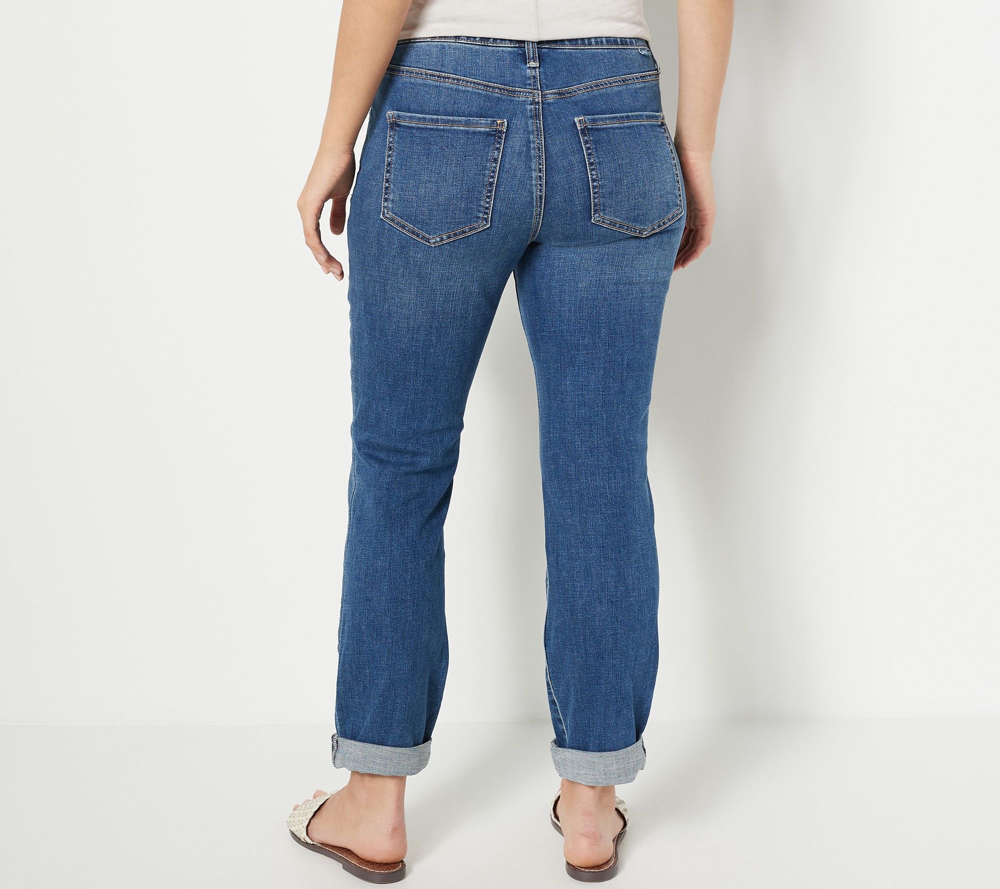 Jack David Women's Plus Size Stretch Black/Blue mid Rise Denim Jeans Pants  Skinny Leg at  Women's Jeans store