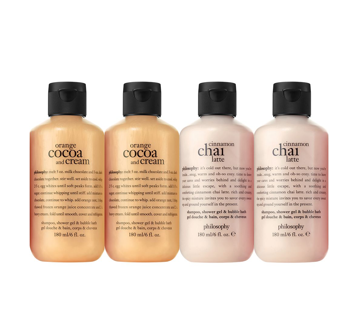 philosophy holiday sips mini shower gel 4pieceset