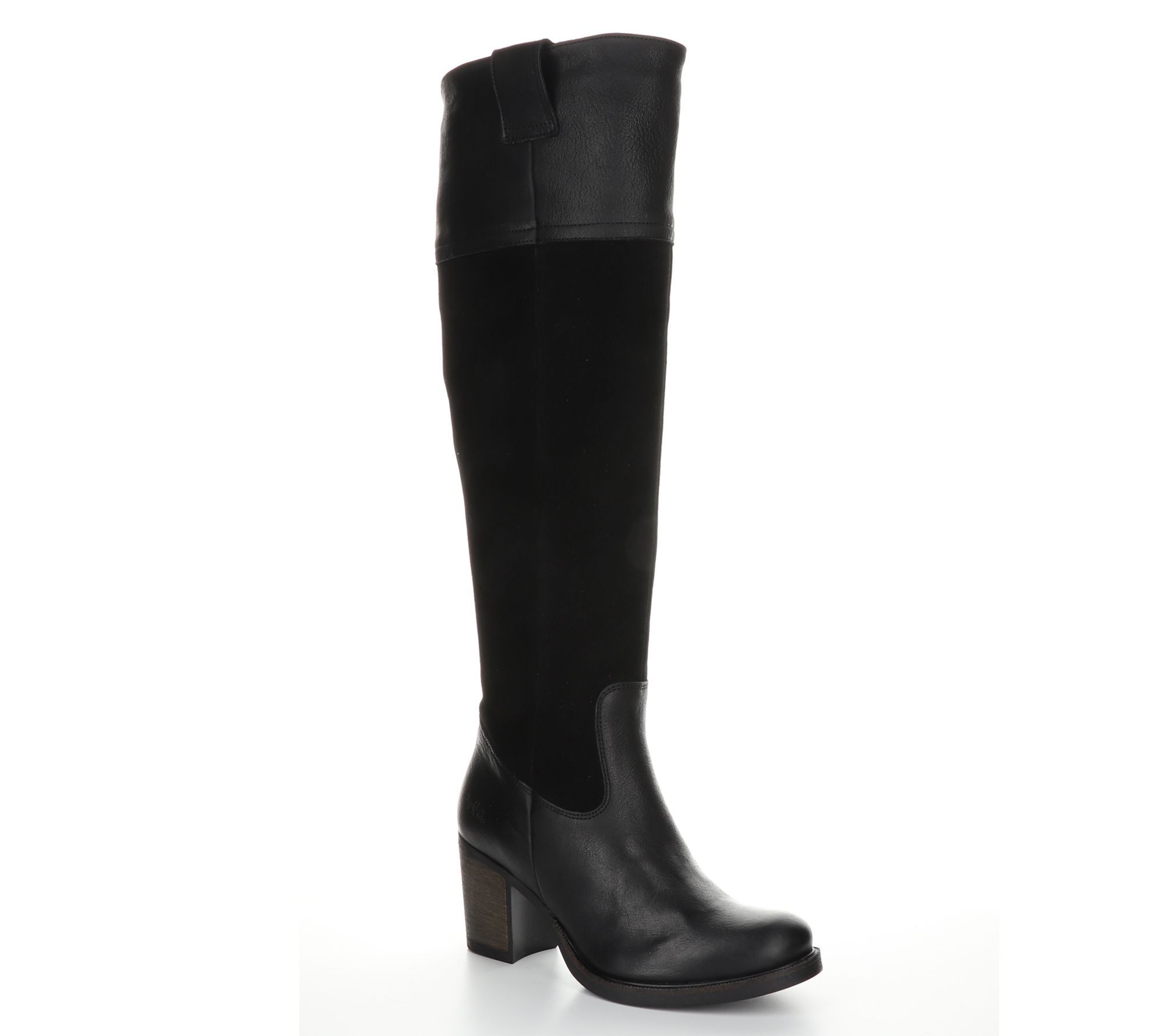 Bos & Co Leather Rubber Heel Boots - Billing - QVC.com