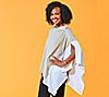 Tickled Pink Colorblock Cotton Poncho, 3 of 4