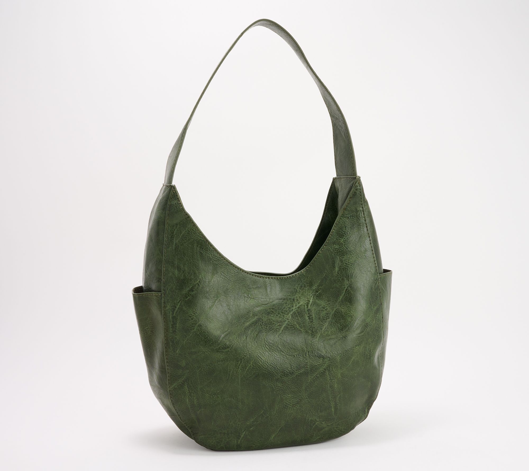Kompanero Evie Studded Leather Hobo Bag