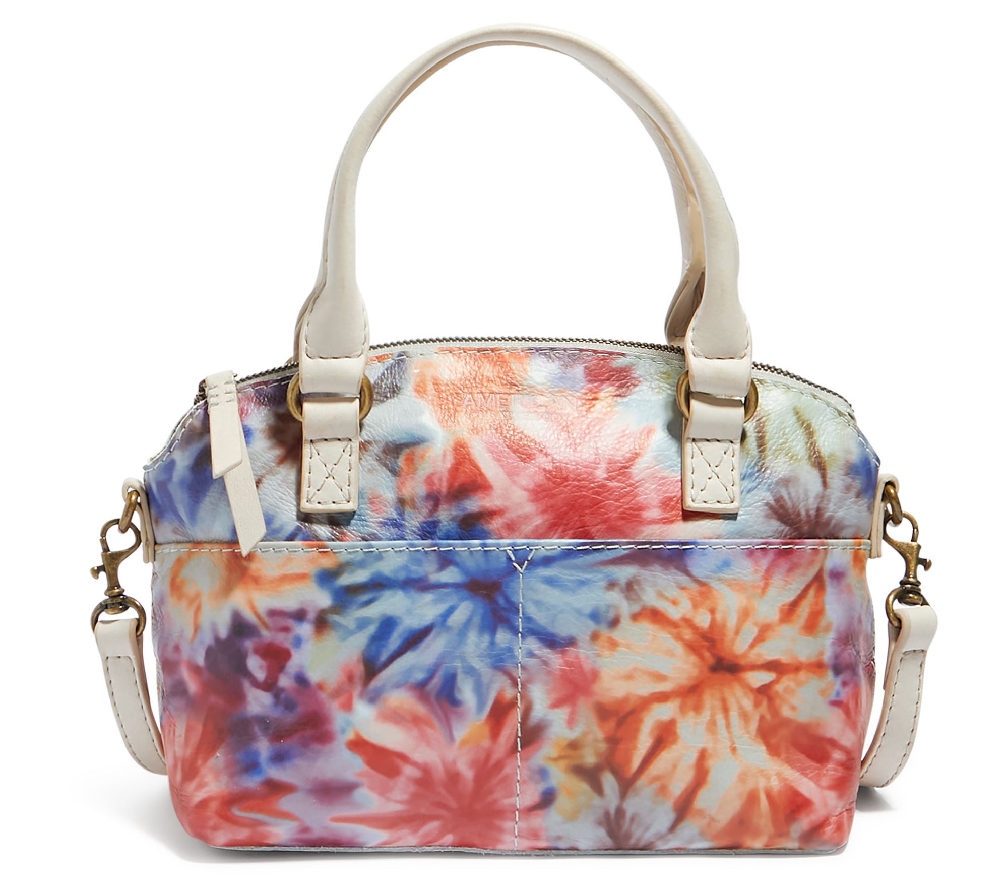 American Leather Co. Carrie Mini Dome Crossbody ,Tie Dye