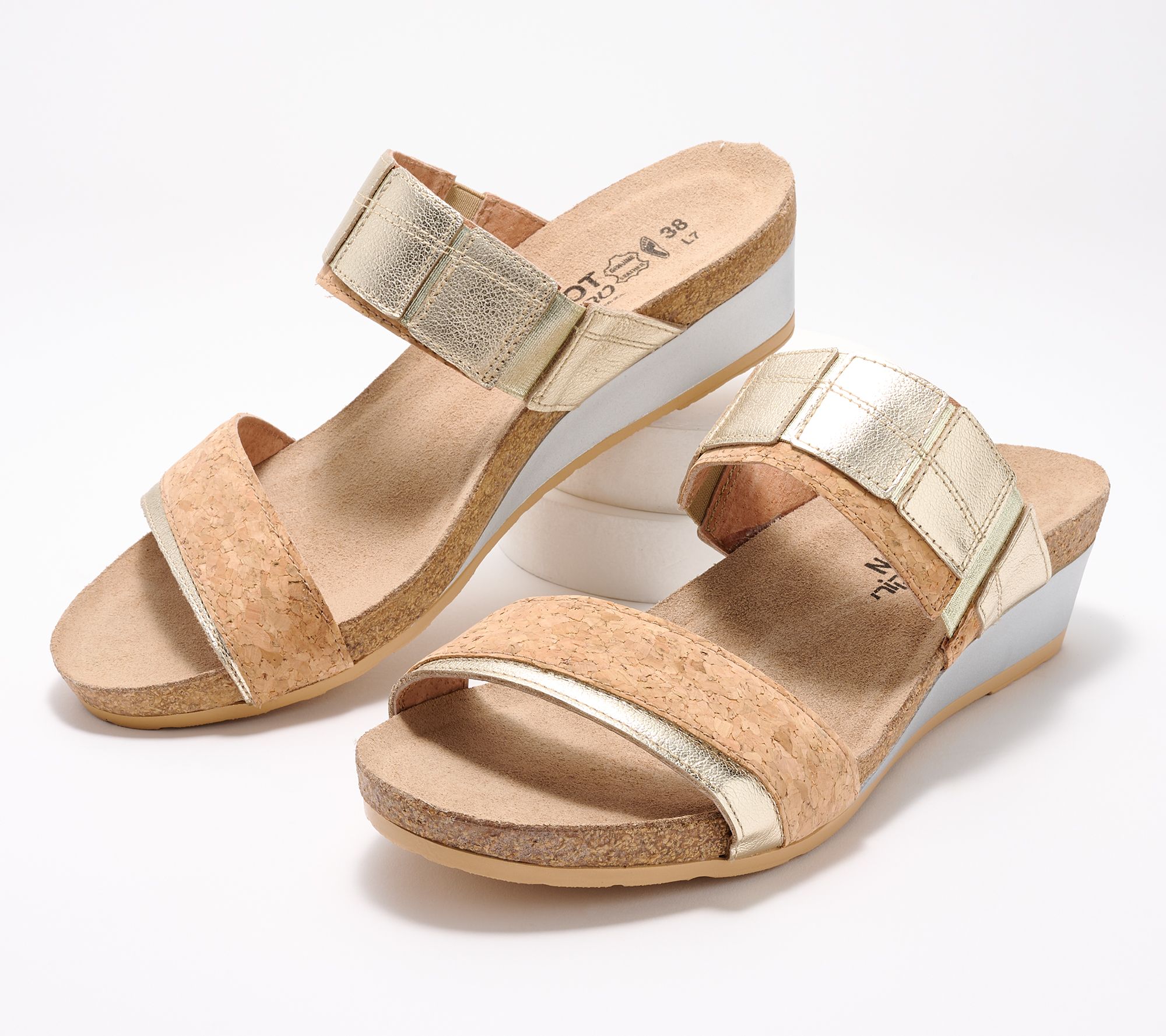 Qvc hot sale gold sandals