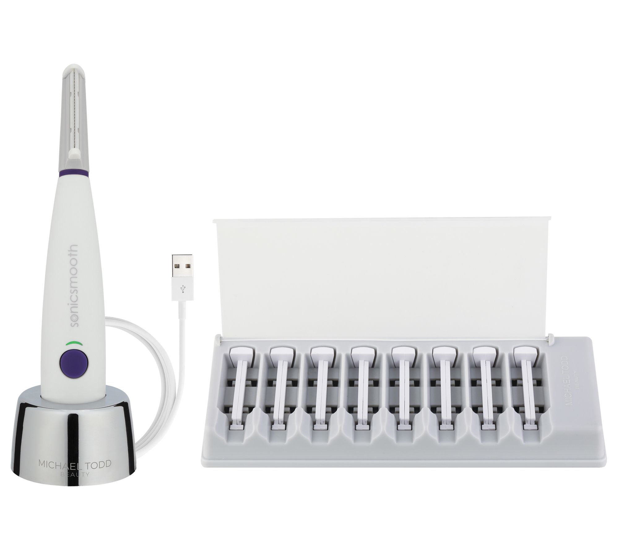 Michael Todd Beauty Sonic Dermaplaning Peach Fu zz Removal