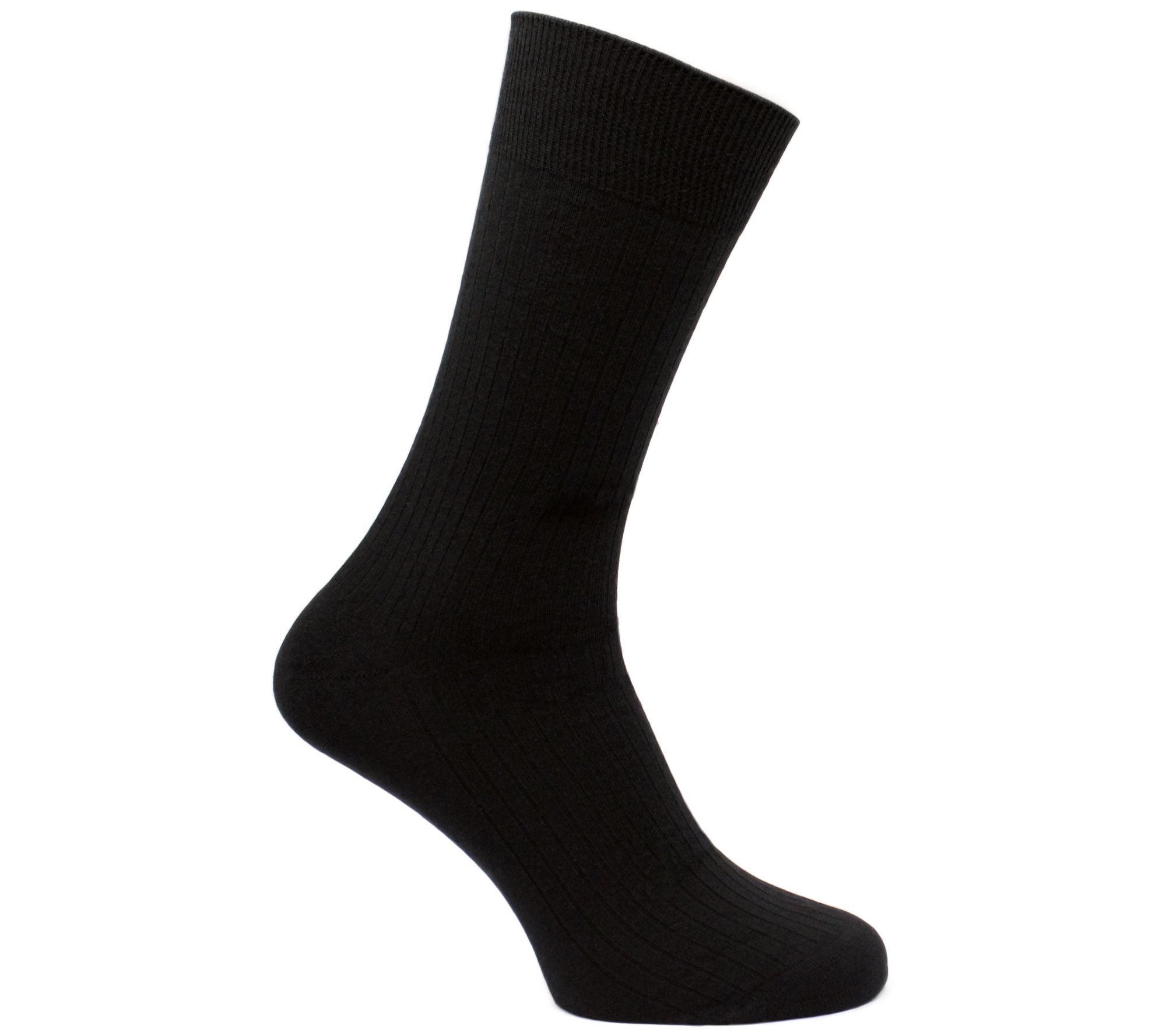 Norfolk Socks Men's Ribbed Cashmere Fashion Crew Socks - QVC.com