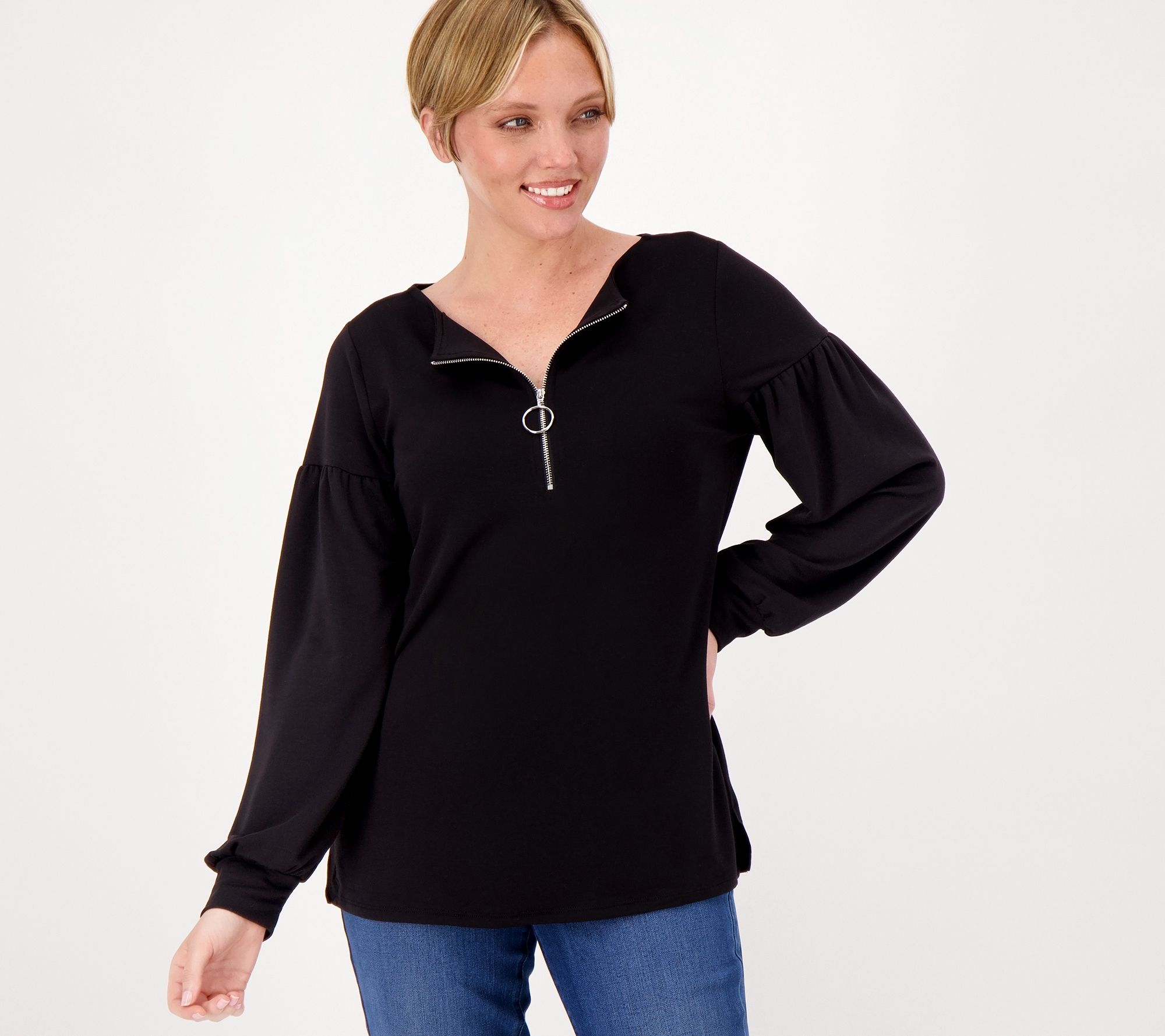 "As Is" Belle by Kim Gravel Luxe French Terry Change of Seasons Top