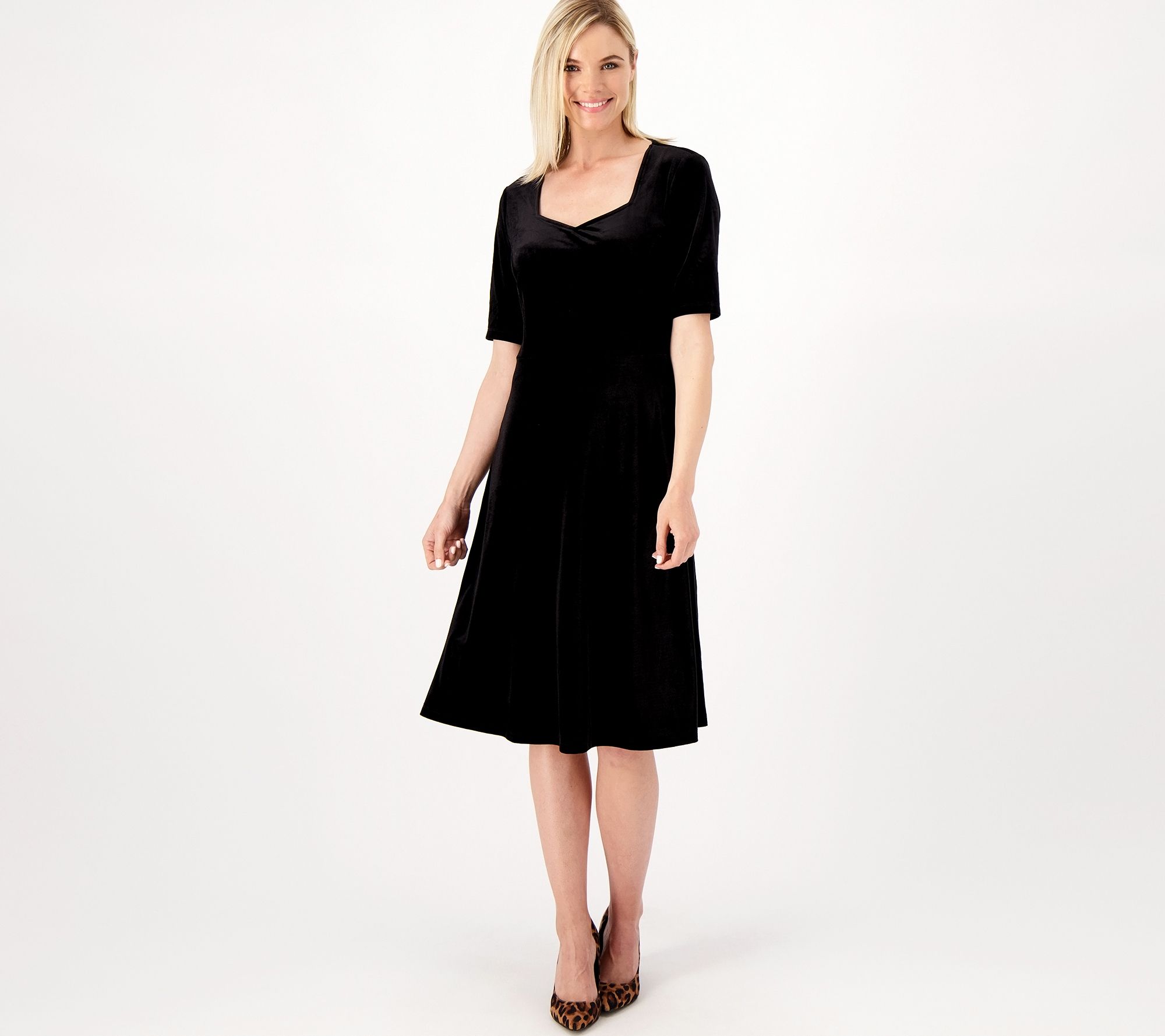 Lands end velvet outlet dress