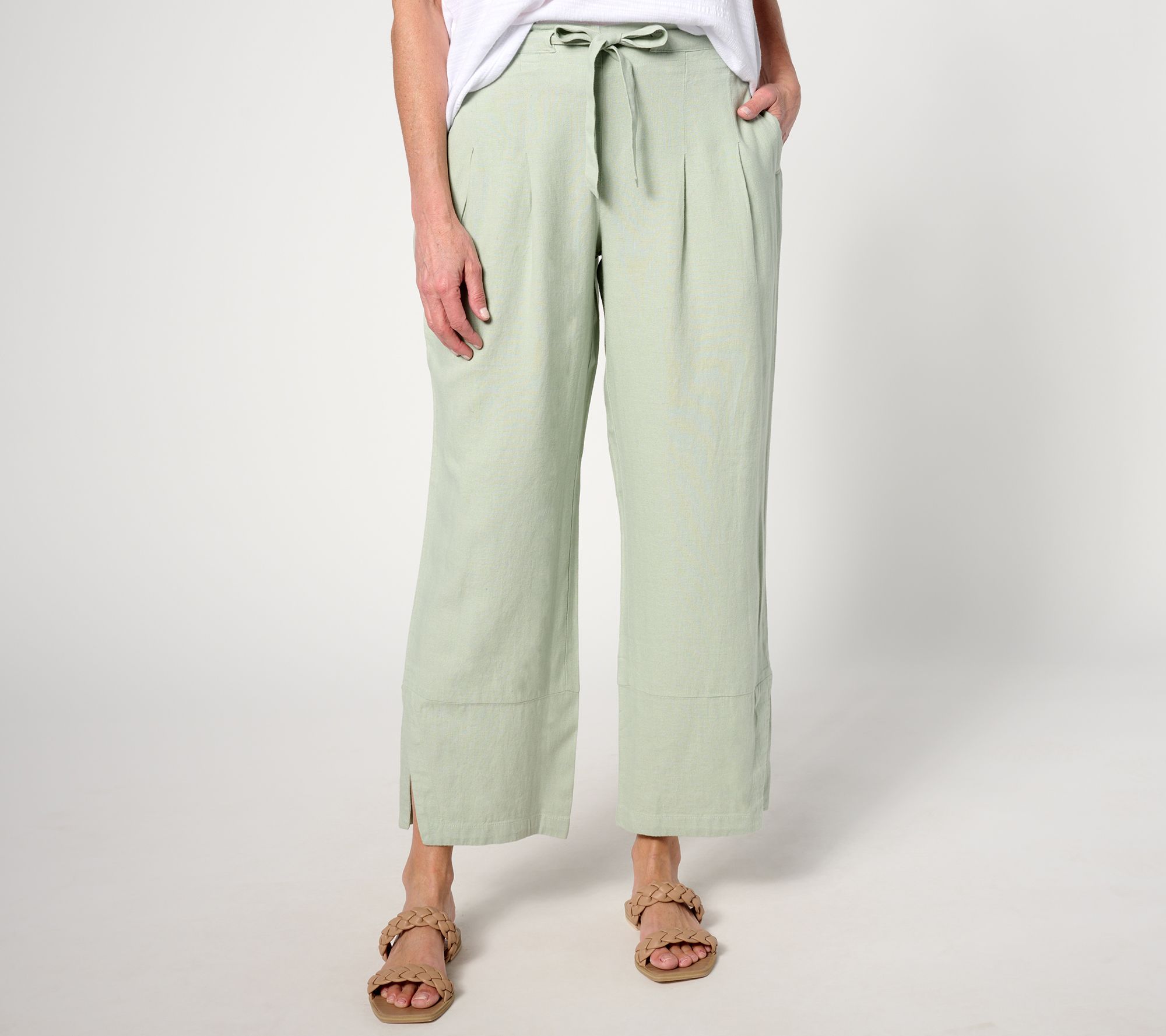 Women's Pull-on-Pants  Wide Leg or Cropped Pants 