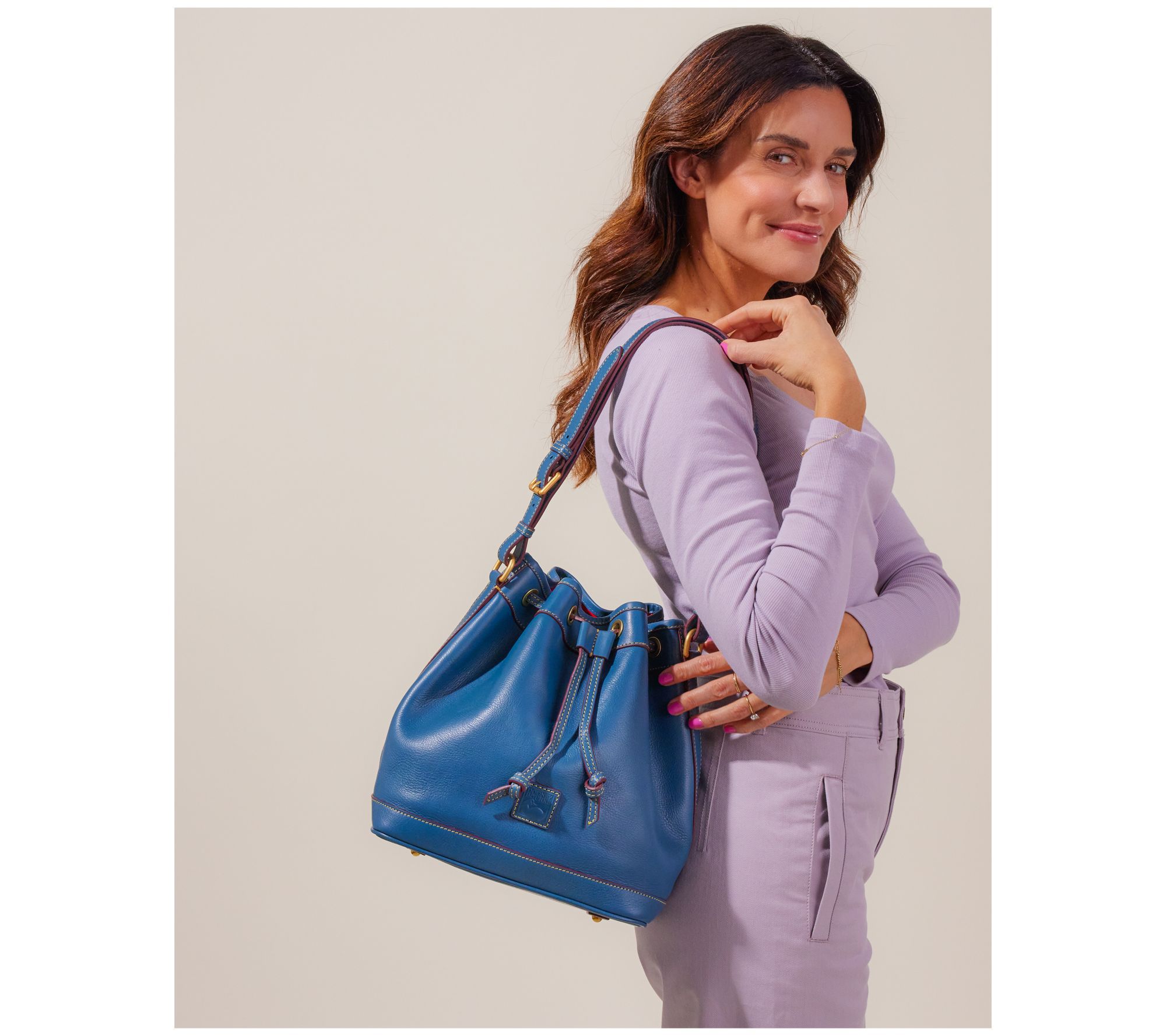 Dooney Violet Florentine crossbody or retailer hobo