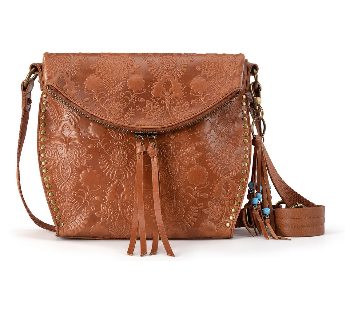 The Sak Silverlake Leather Zip Crossbody Bag