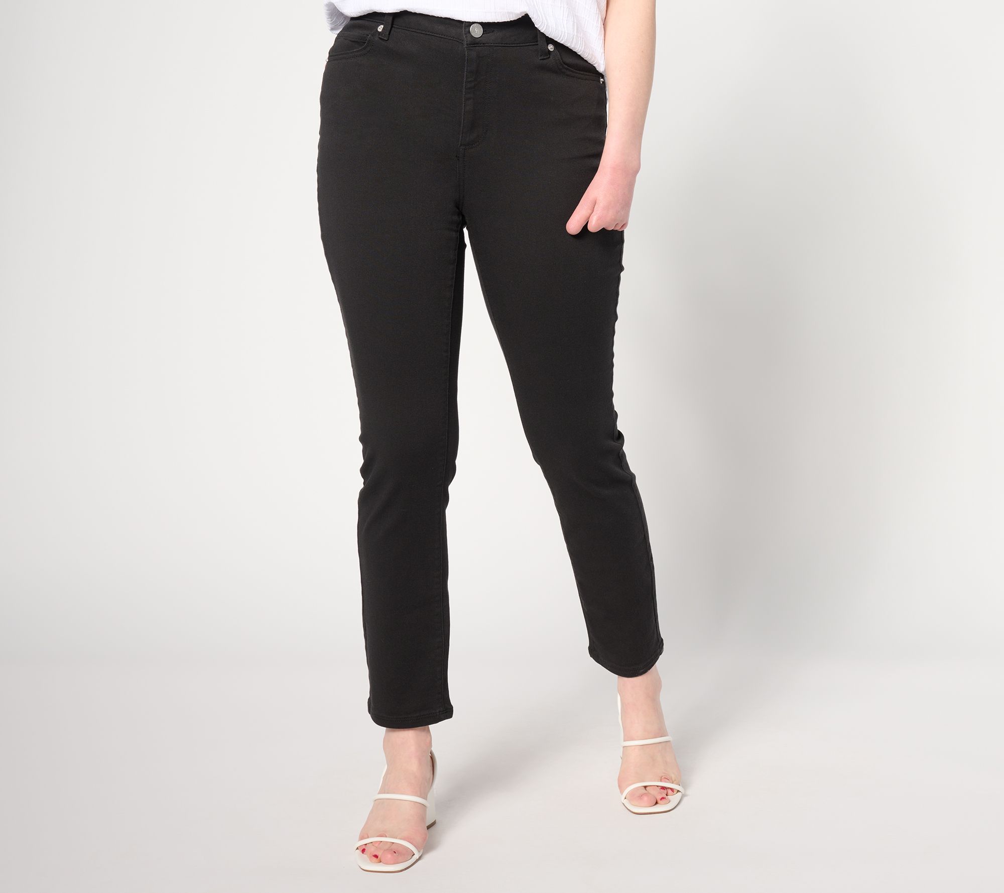 Dennis Basso Petite Colored Twill Ankle Jean