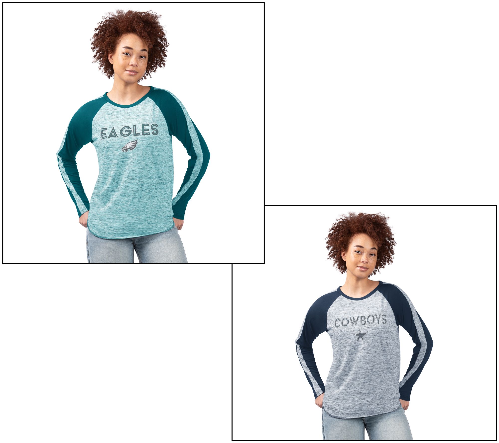 NFL Women's Goals Light Weight Long Sleeve TShirt