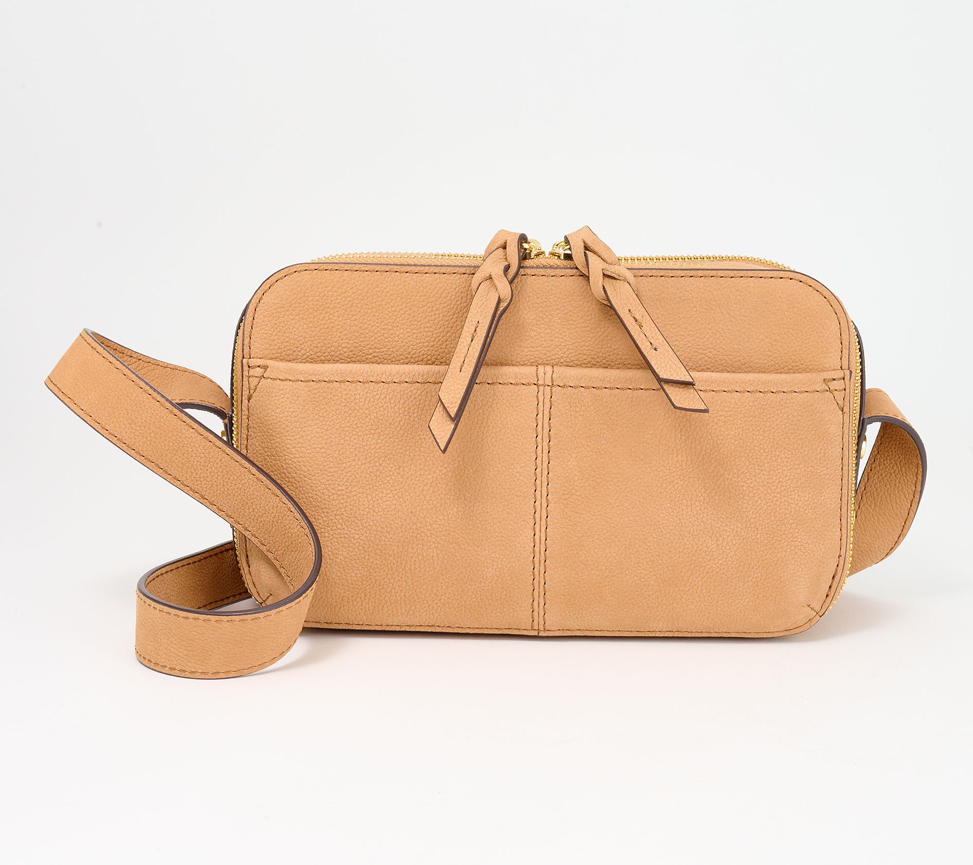 American Leather Co. Nashville Leather Double Zip Crossbody