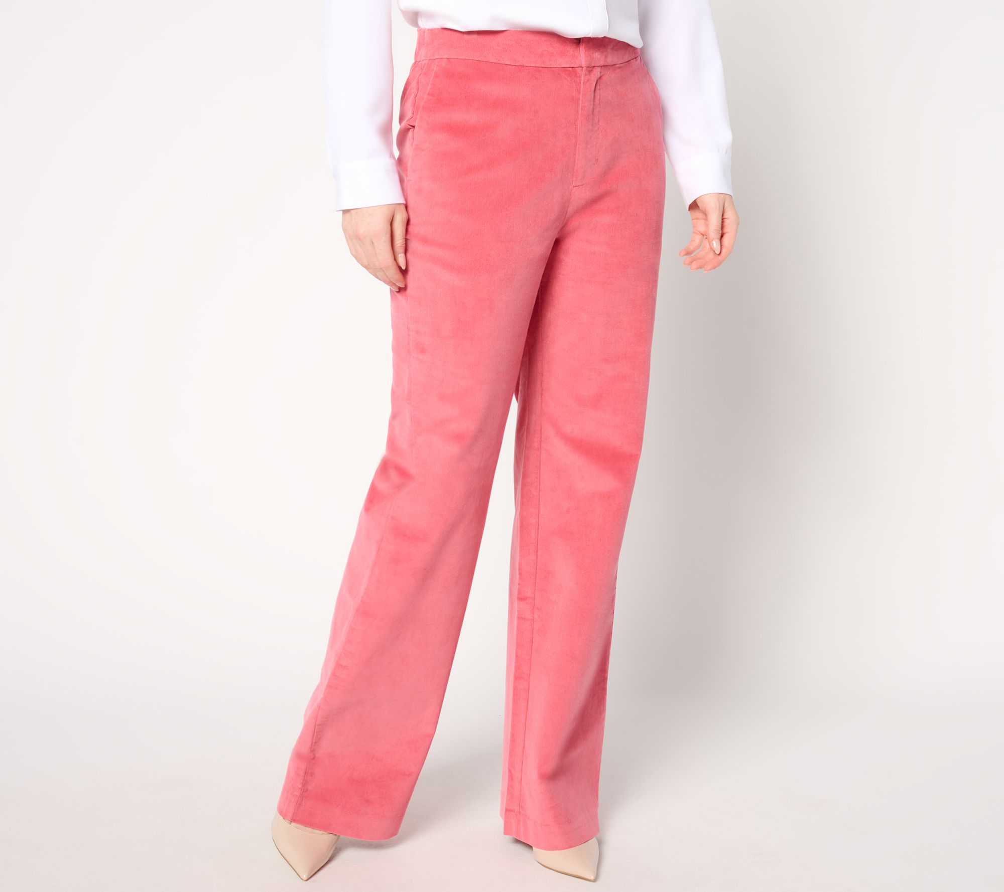 BEAUTIFUL by Lawrence Zarian Petite Wide Leg Corduroy Pant