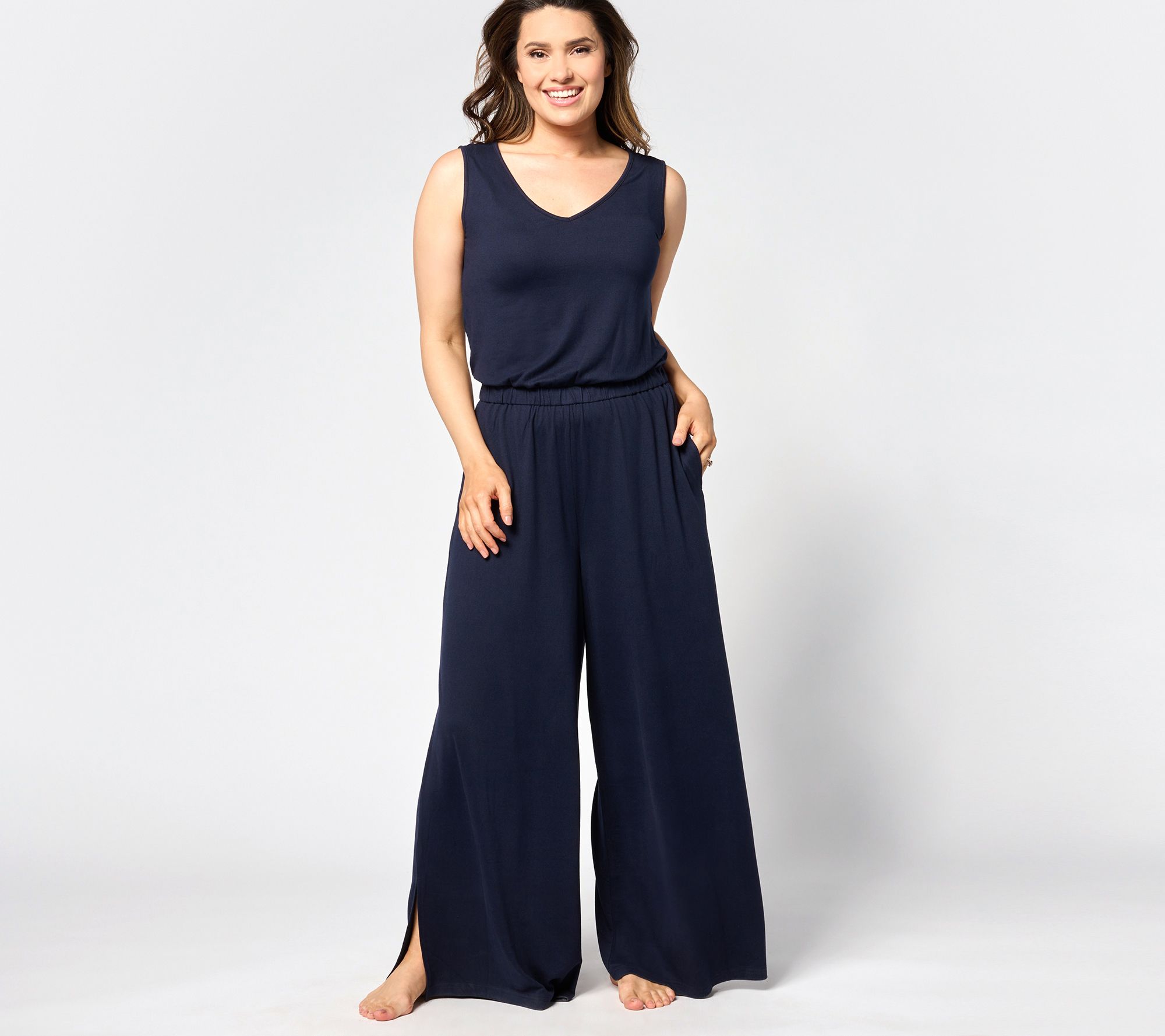 "As Is" Bumblebella by Jill Martin Petite Dreamy Jersey Jumpsuit