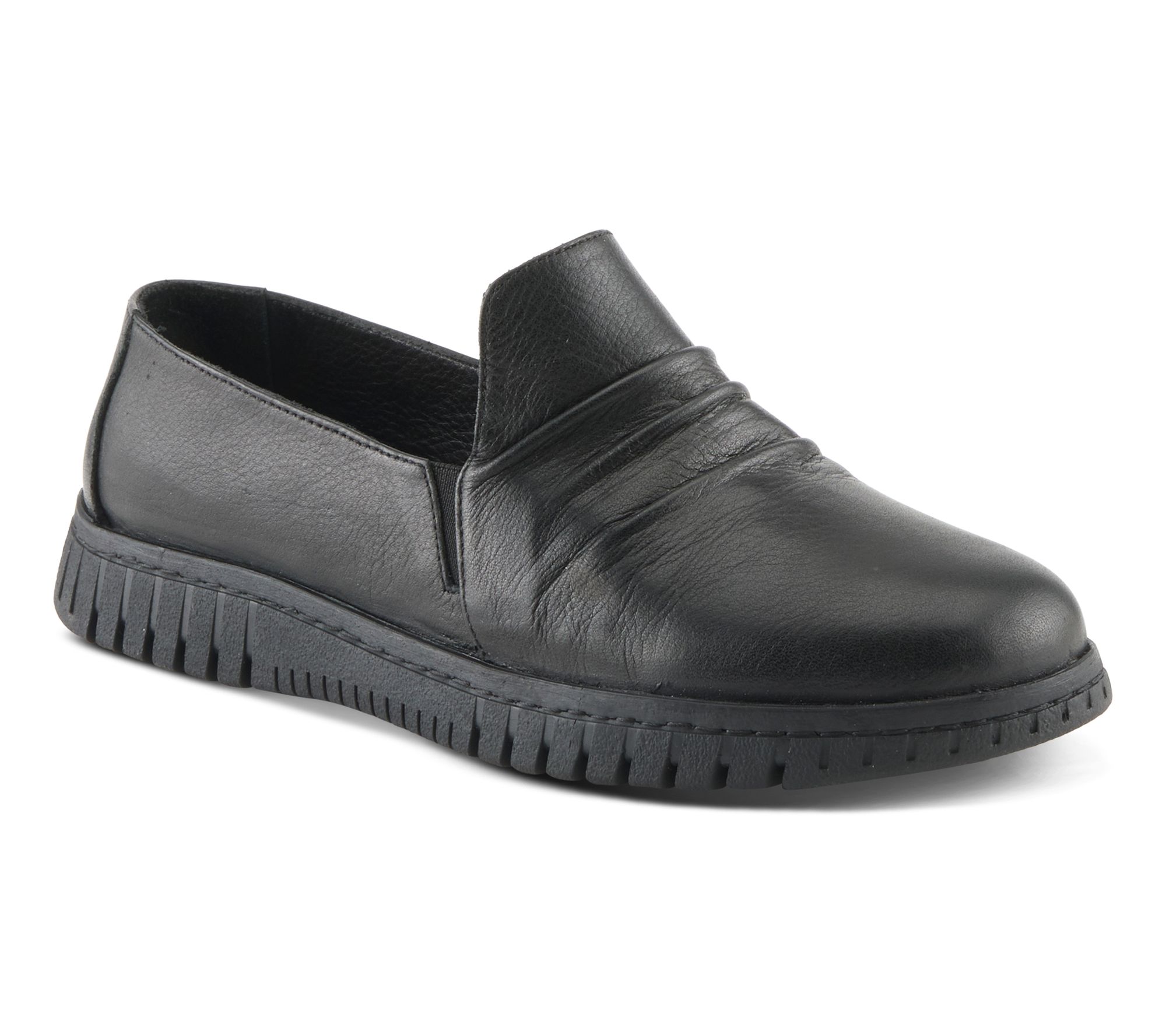 Spring Step Flexible Leather Slip-Ons - Patton