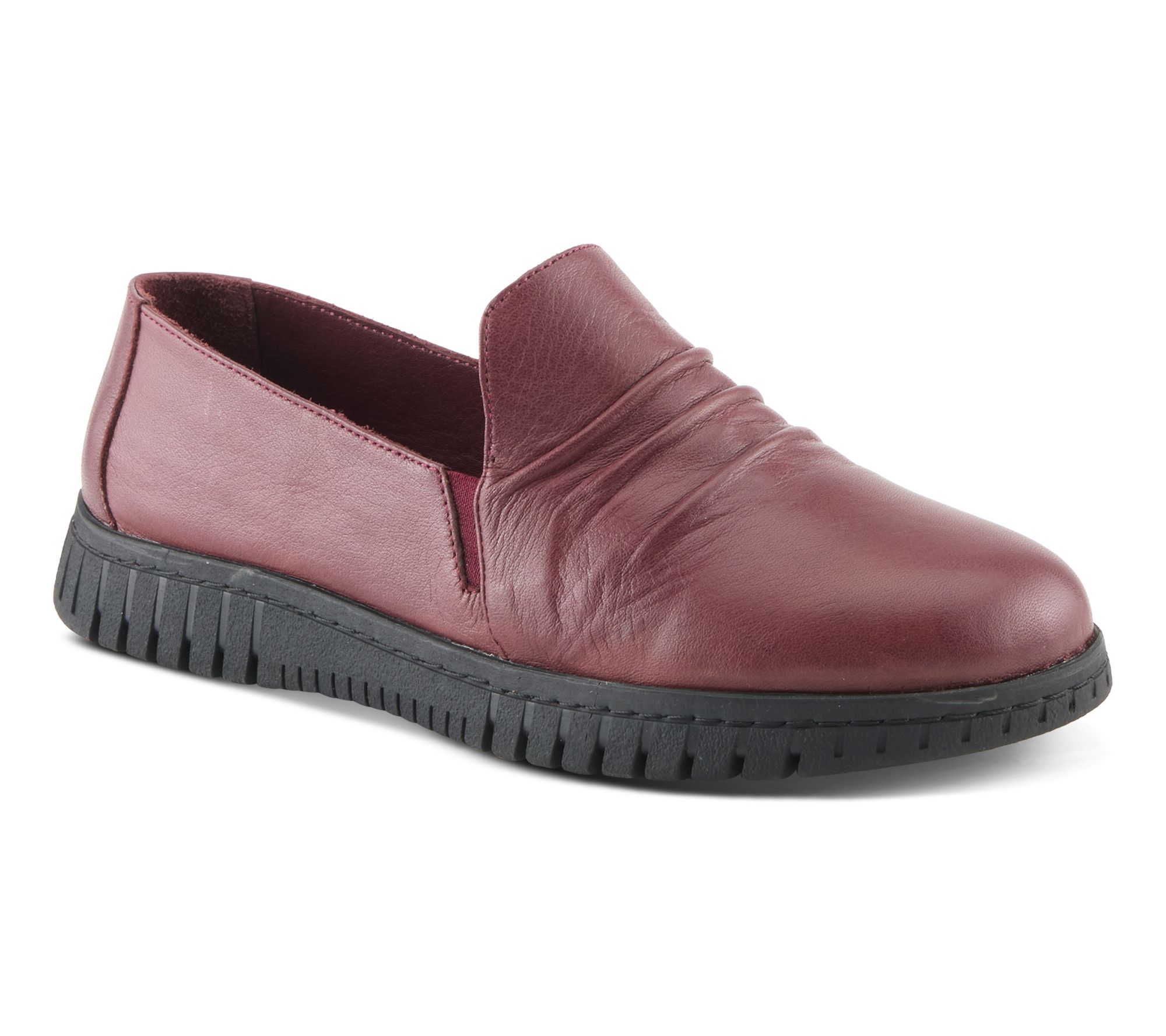Spring Step Flexible Leather Slip-Ons - Patton
