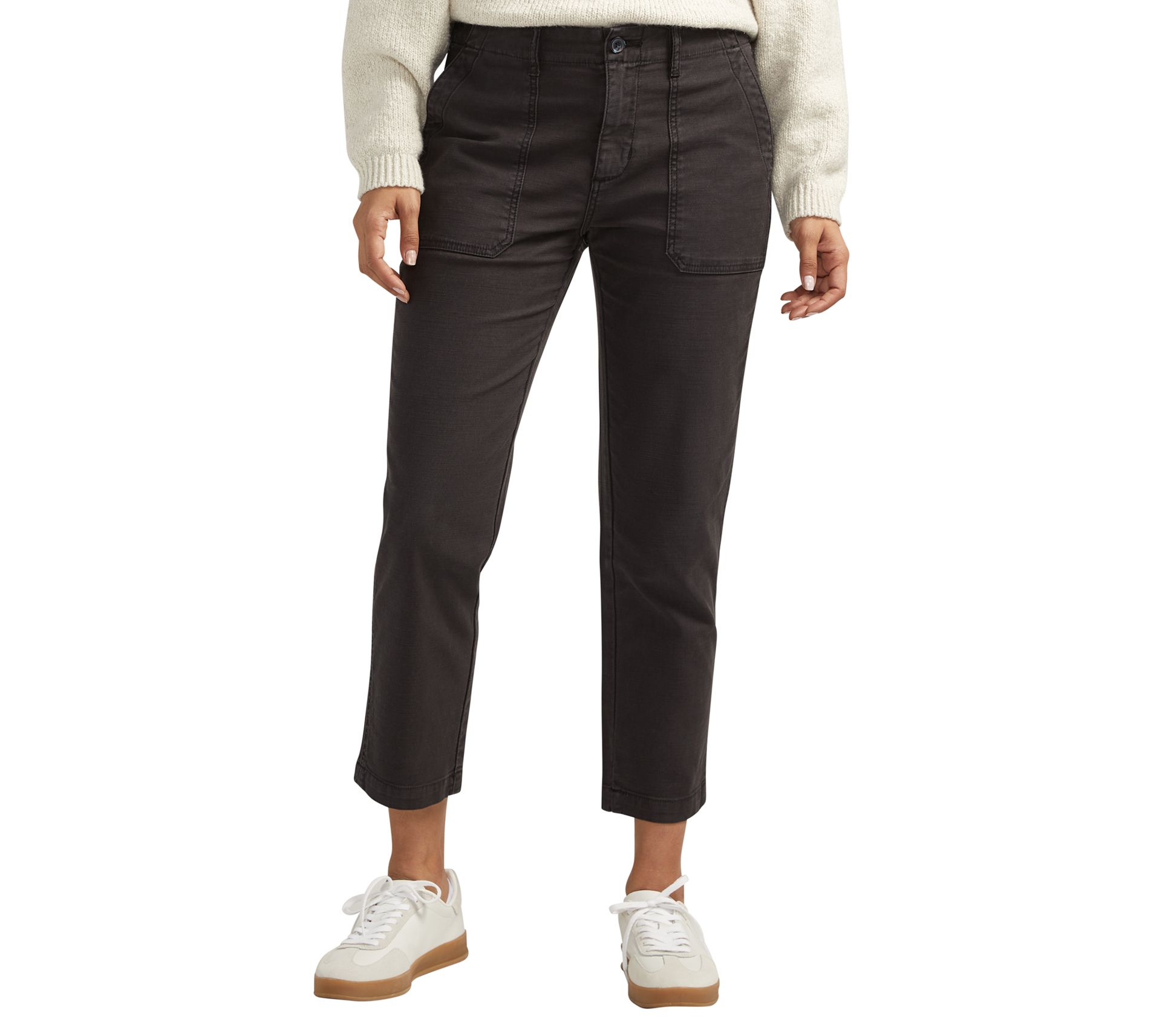 JAG Women's Jules High Rise Slim Ankle Crop Pants
