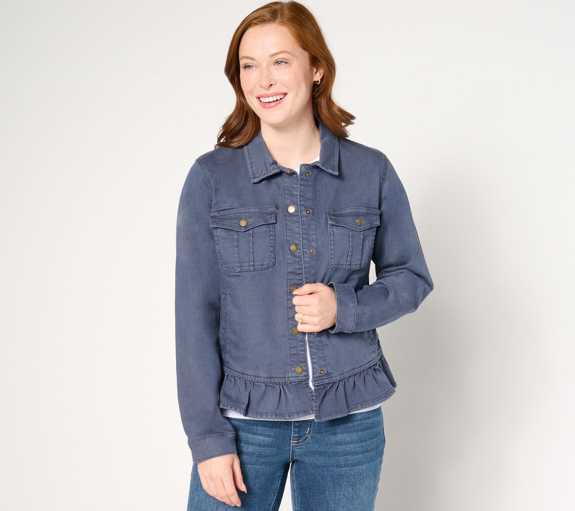 "As Is" Belle Boho by Kim Gravel Vintage Style Ruffle Hem Jacket