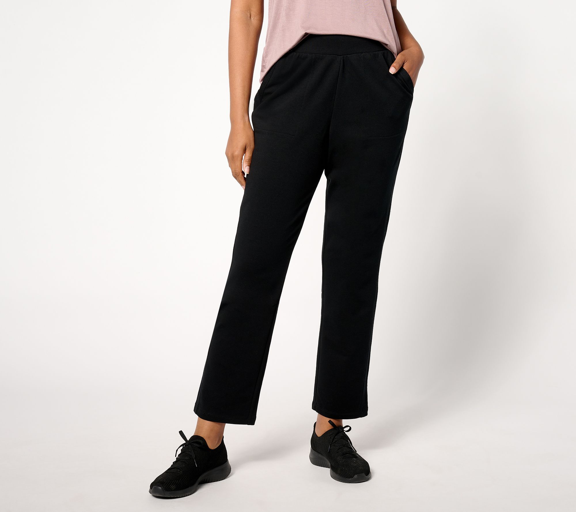 "As Is" LOGO Life by Lori Goldstein Reg Straight Leg Pull On Pants