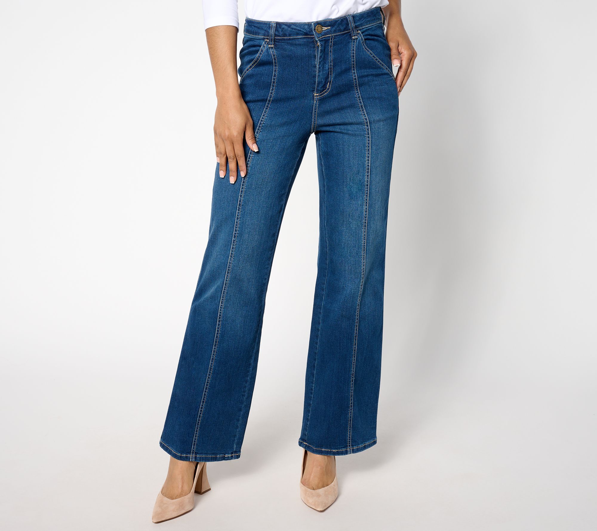"As Is" Belle by Kim Gravel TripleLuxe Pet Denim Seamed to Perfection Jean