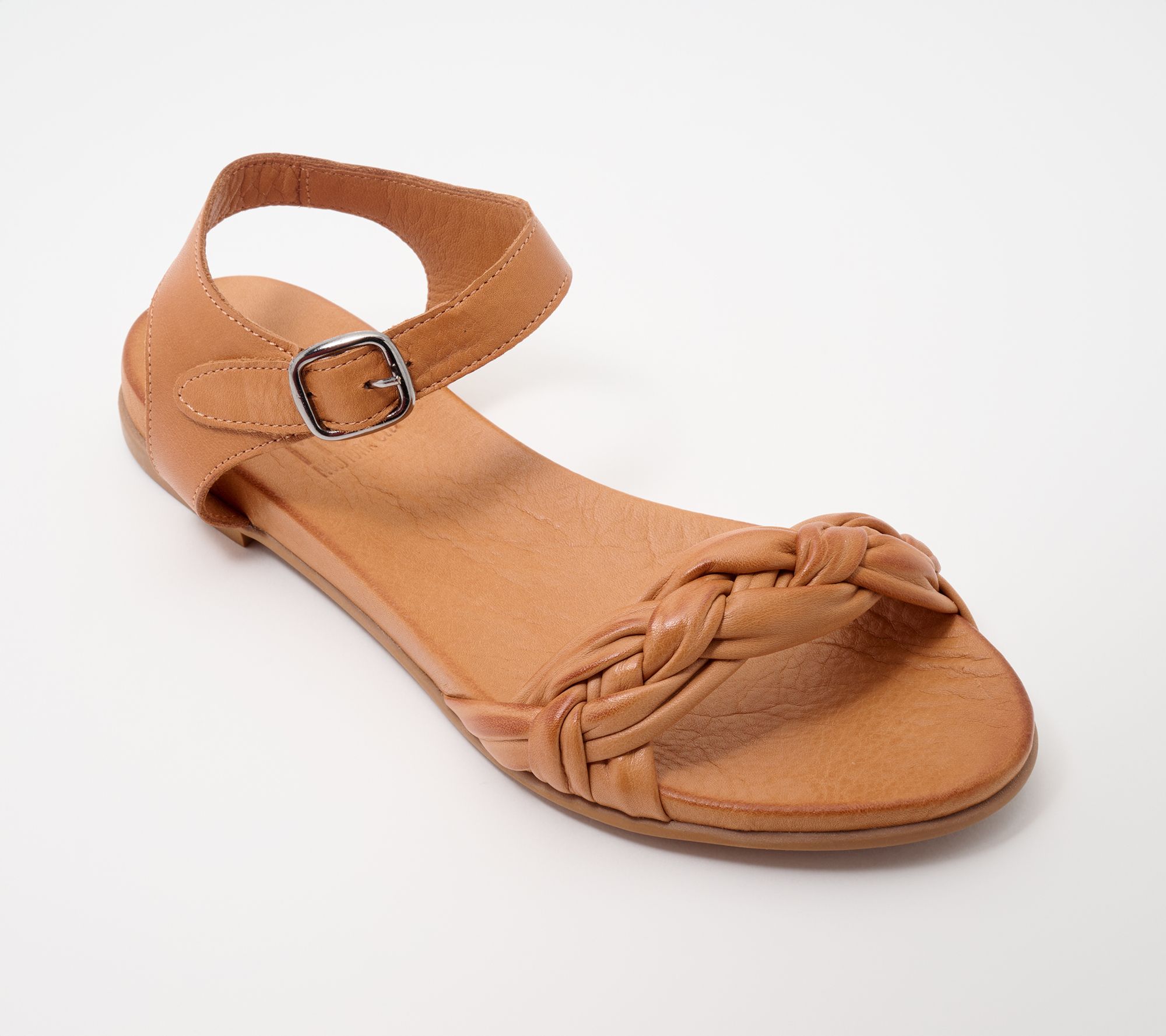 Miz Mooz Leather Woven Ankle Strap Sandals - Tommi