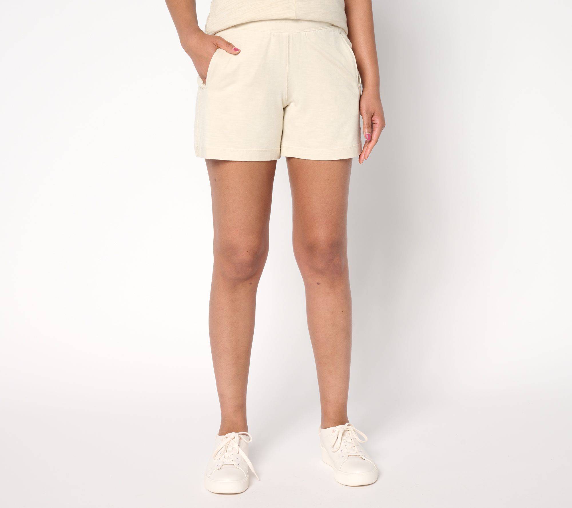 Belle by Kim Gravel Slub Knit 5" Shorts