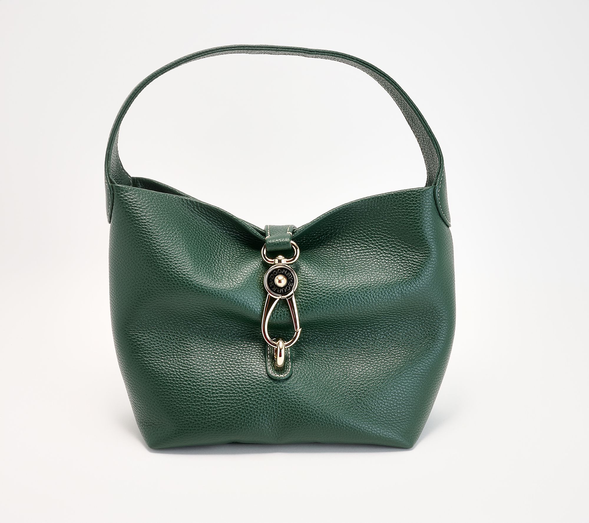 "As Is" Dooney & Bourke Lucca Pebble Leather Logo Lock Sac