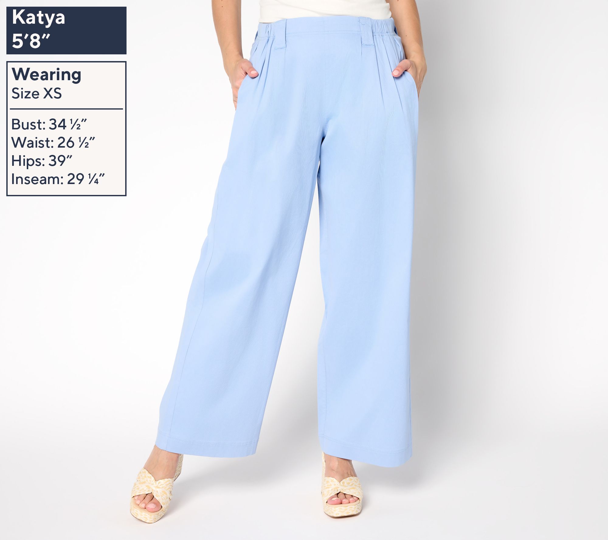 LOGO by Lori Goldstein Textured Full Length Pants - QVC.com