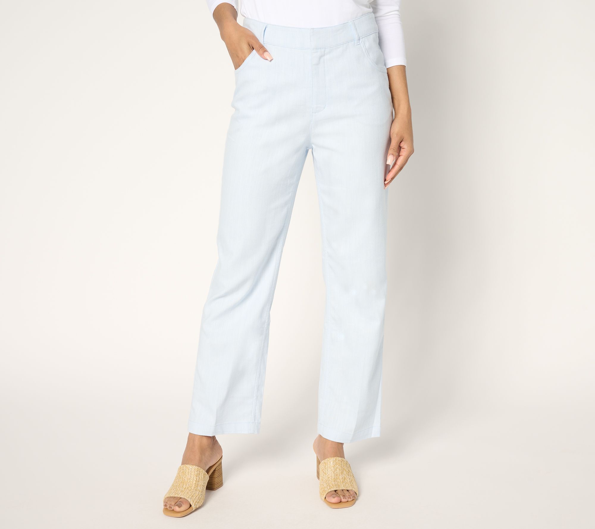 BEAUTIFUL by Lawrence Zarian Petite Stretch Twill Ankle Pant