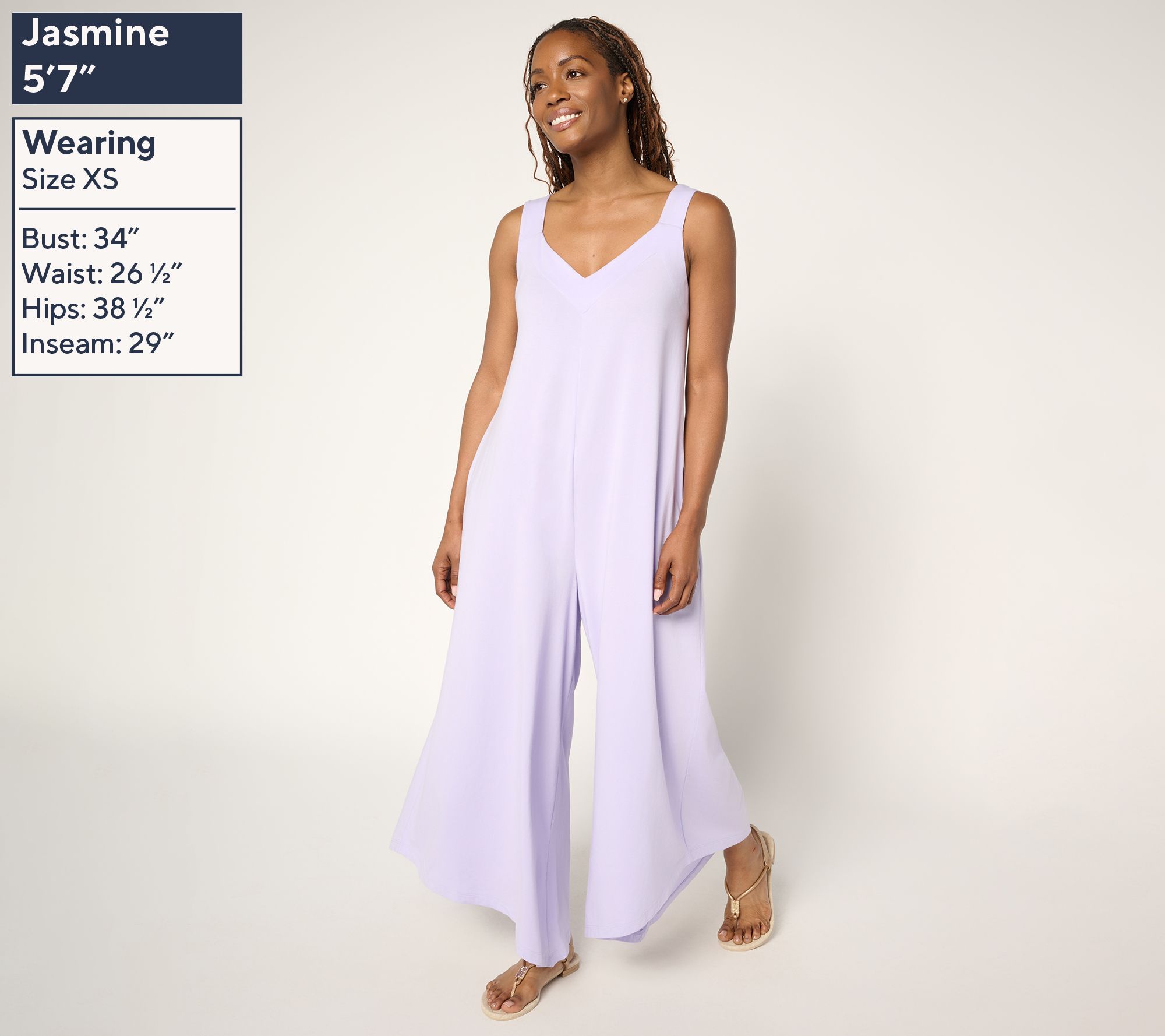 AnyBody Cozy Knit Jersey Jumpsuit Back