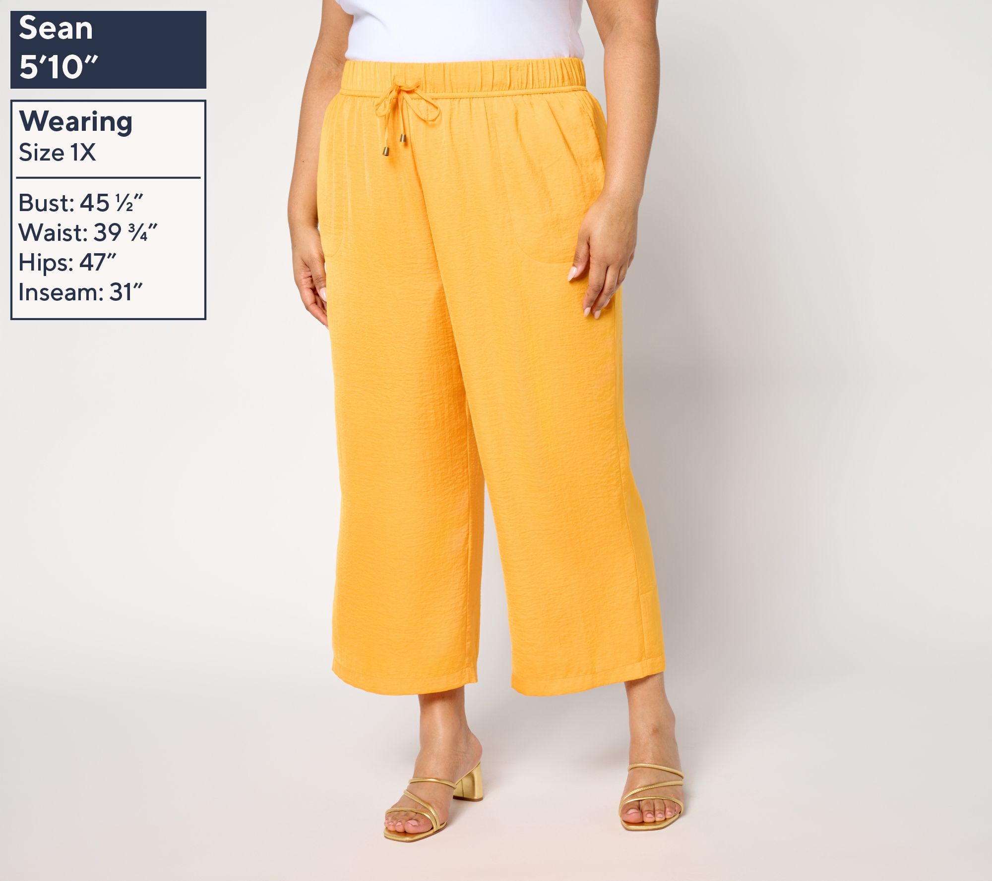 nicole by Nicole Miller Texture Pull-On Drawstring Ankle Pant