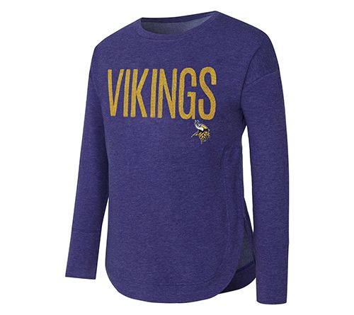 NFL Officially Licensed Women's Sequin Text Pullover