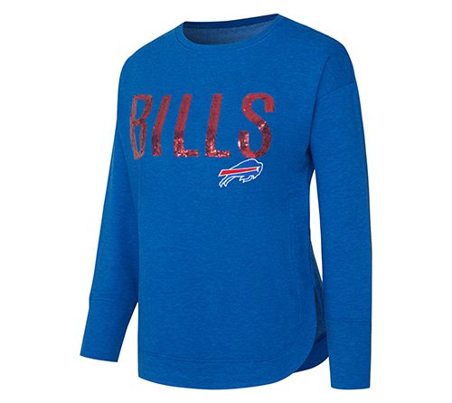 NFL Officially Licensed Women's Sequin Text Pullover