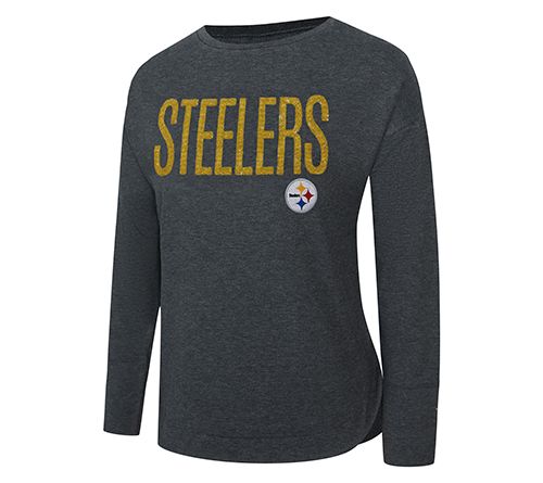 NFL Officially Licensed Women's Sequin Text Pullover