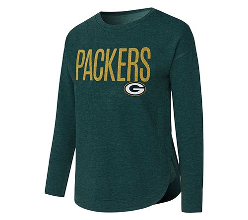 NFL Officially Licensed Women's Sequin Text Pullover