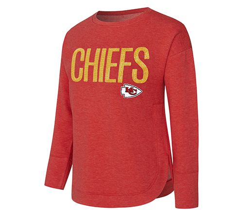 NFL Officially Licensed Women's Sequin Text Pullover