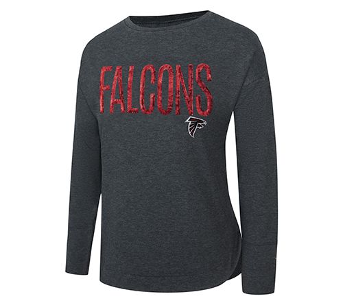 NFL Officially Licensed Women's Sequin Text Pullover
