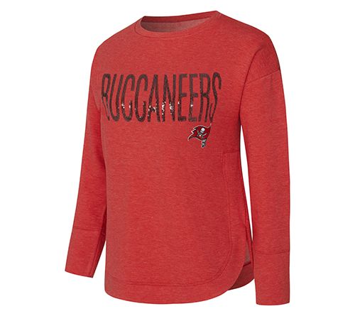 NFL Officially Licensed Women's Sequin Text Pullover