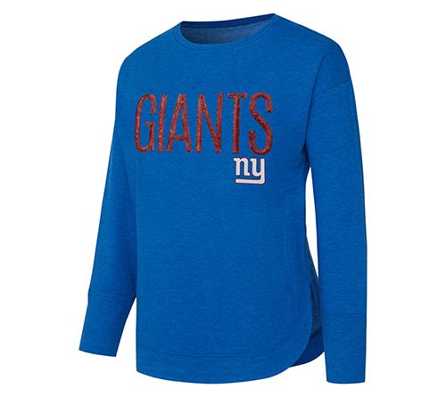 NFL Officially Licensed Women's Sequin Text Pullover