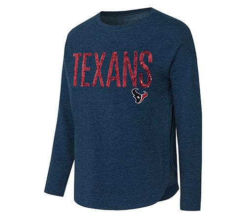 NFL Officially Licensed Women's Sequin Text Pullover