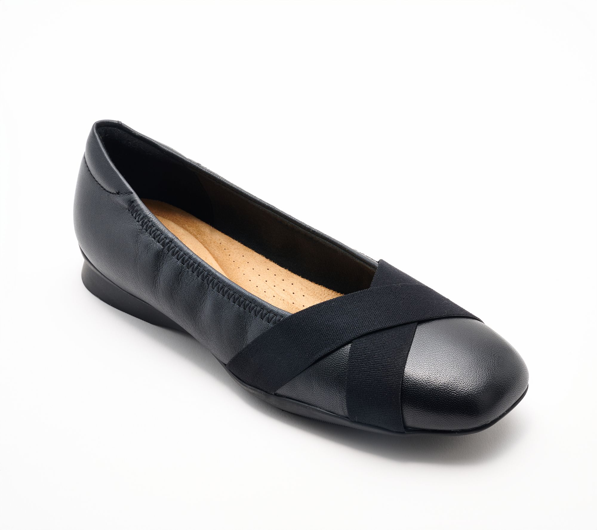 Clarks Collection Leather Flats -Jazmynn Gem