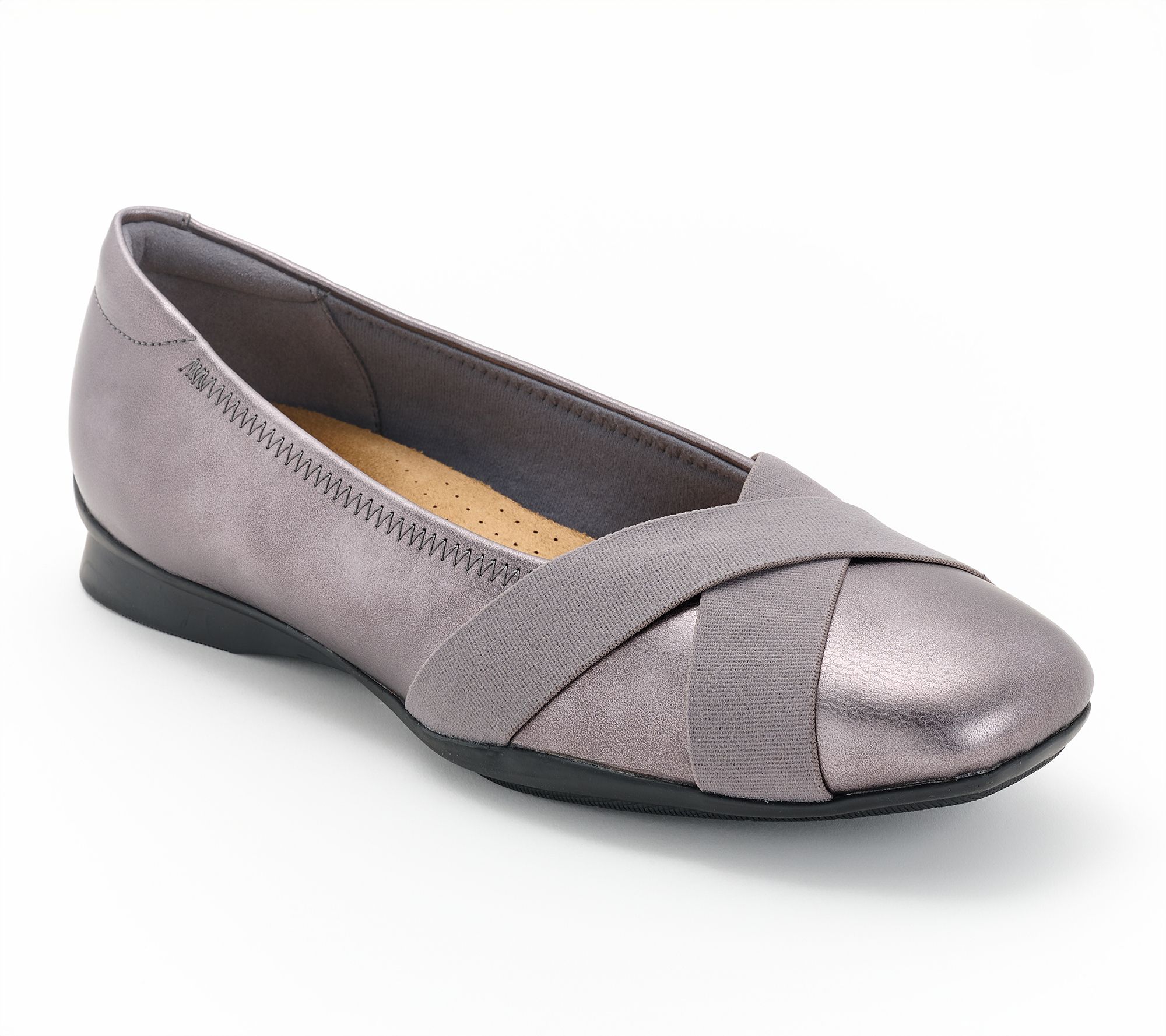 Clarks Collection Leather Flats -Jazmynn Gem