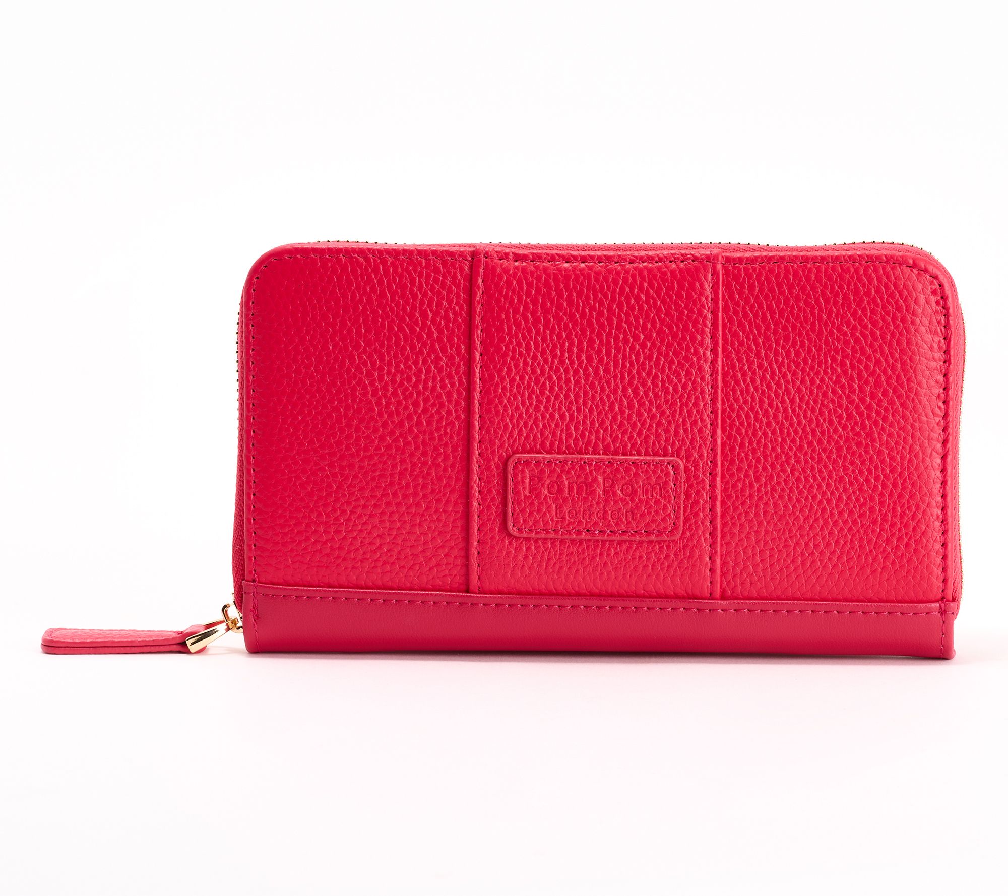As Is Pom Pom London Leather Continental Chelsea Wallet
