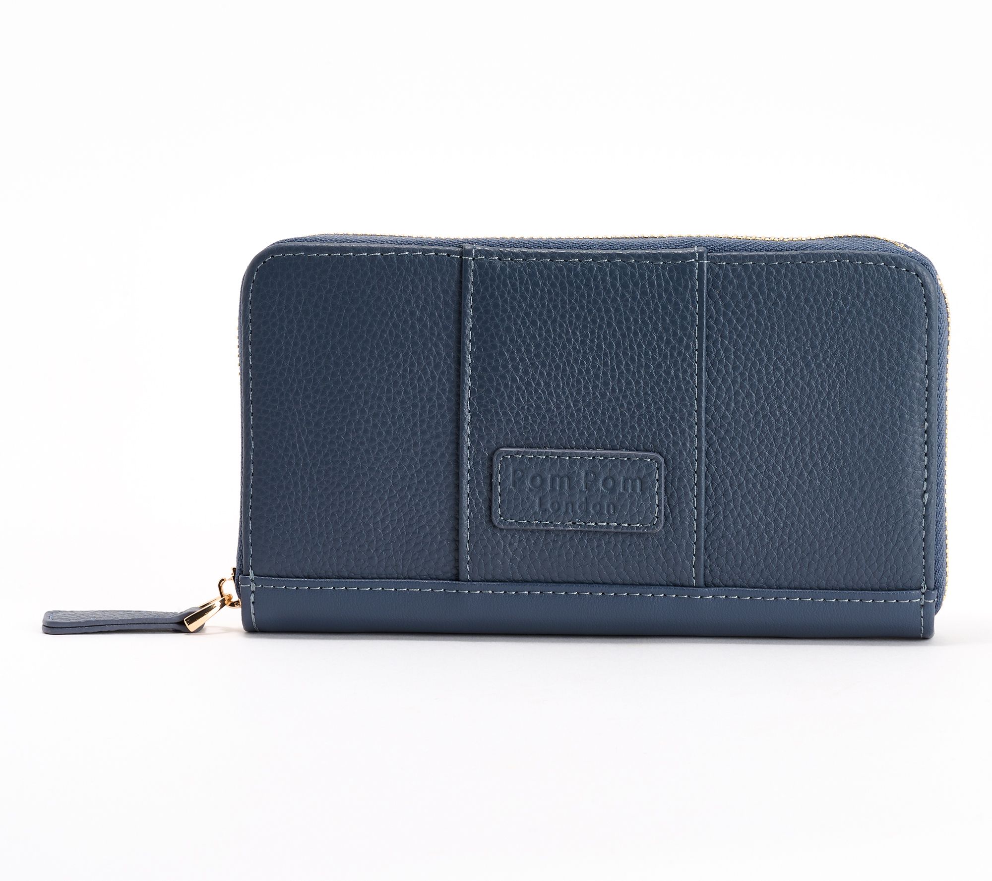 "As Is" Pom Pom London Leather Continental Chelsea Wallet