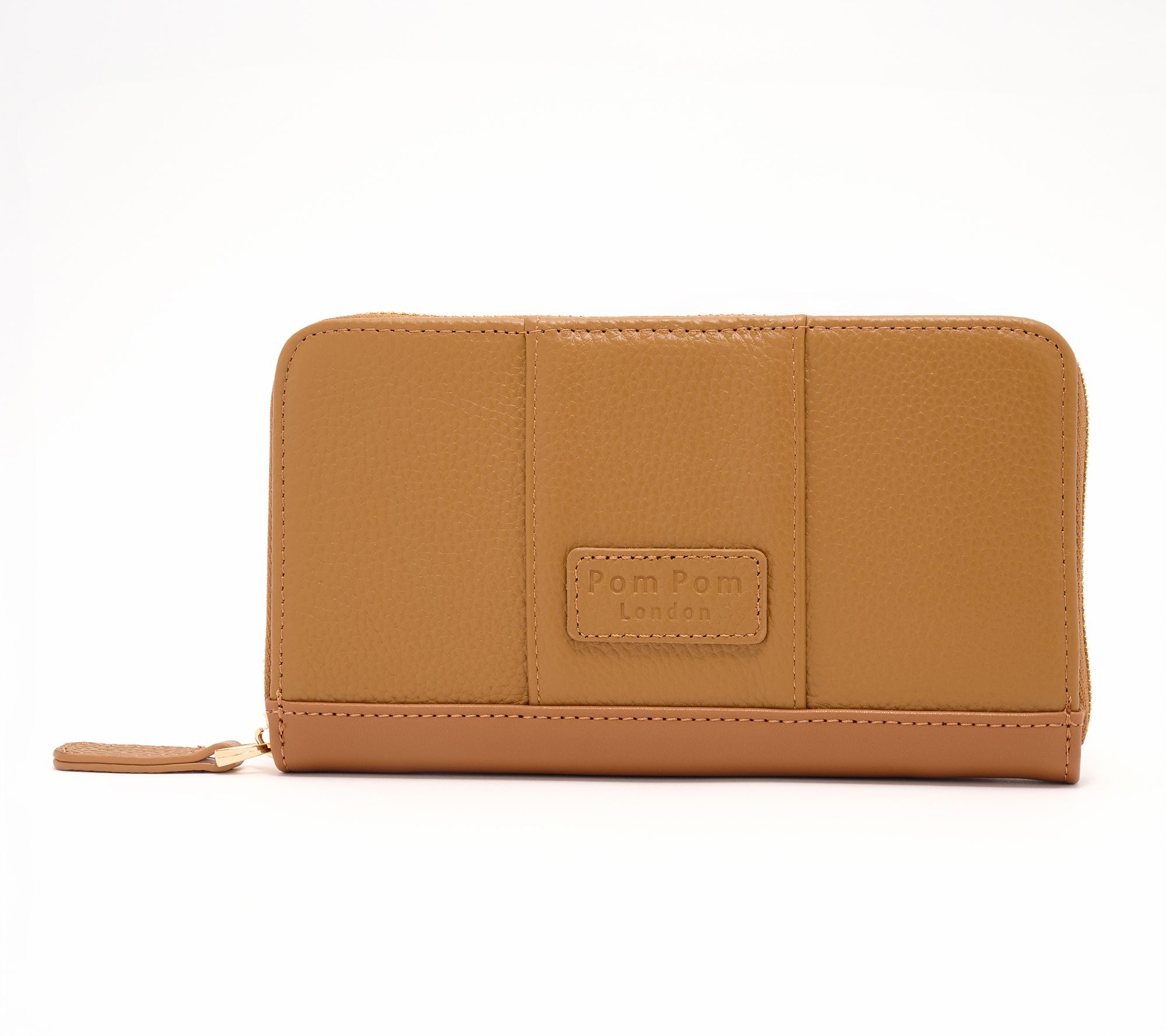 "As Is" Pom Pom London Leather Continental Chelsea Wallet