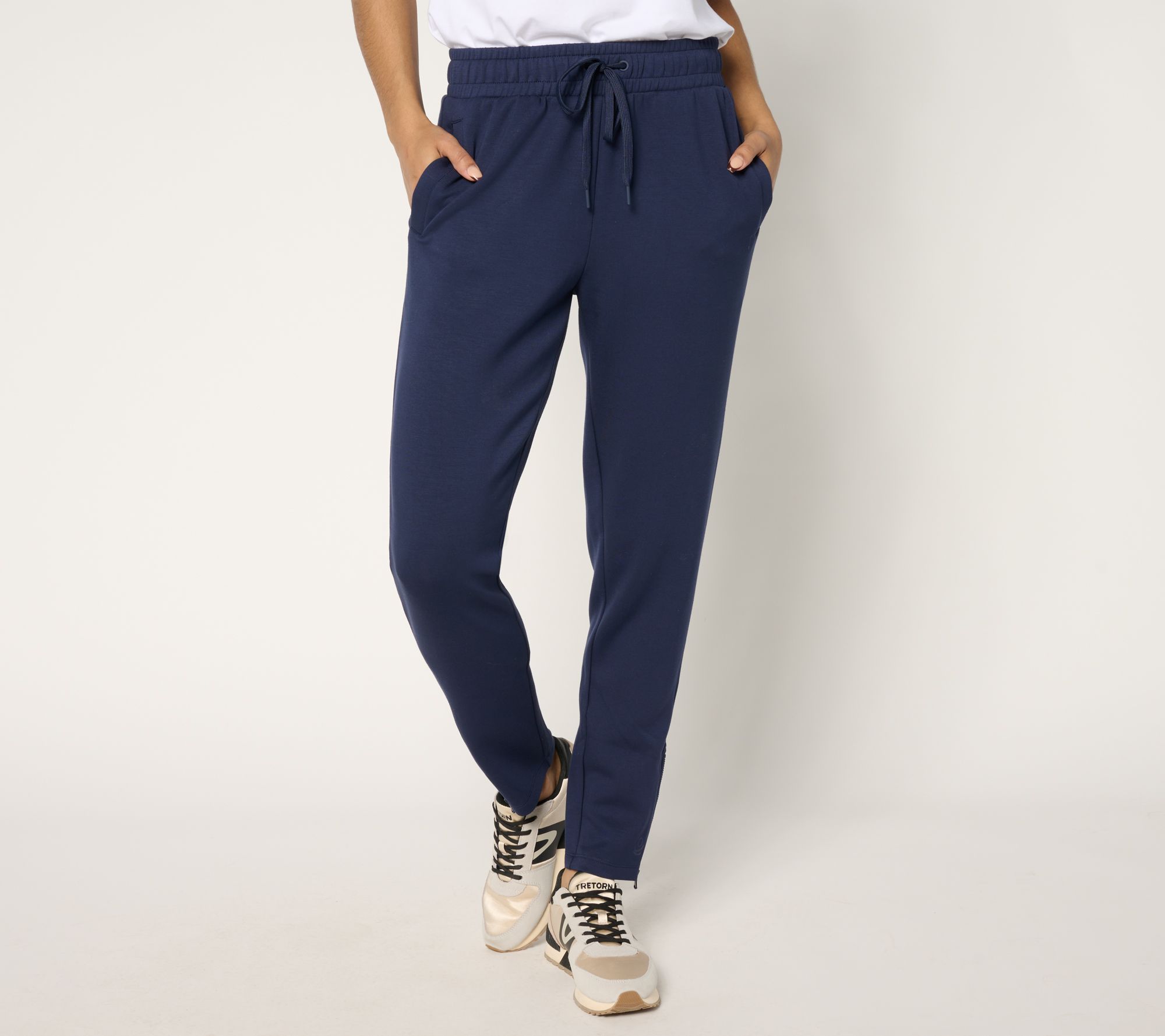 "As Is" Cuddl Duds Smooth Knit Jersey Slim Pant