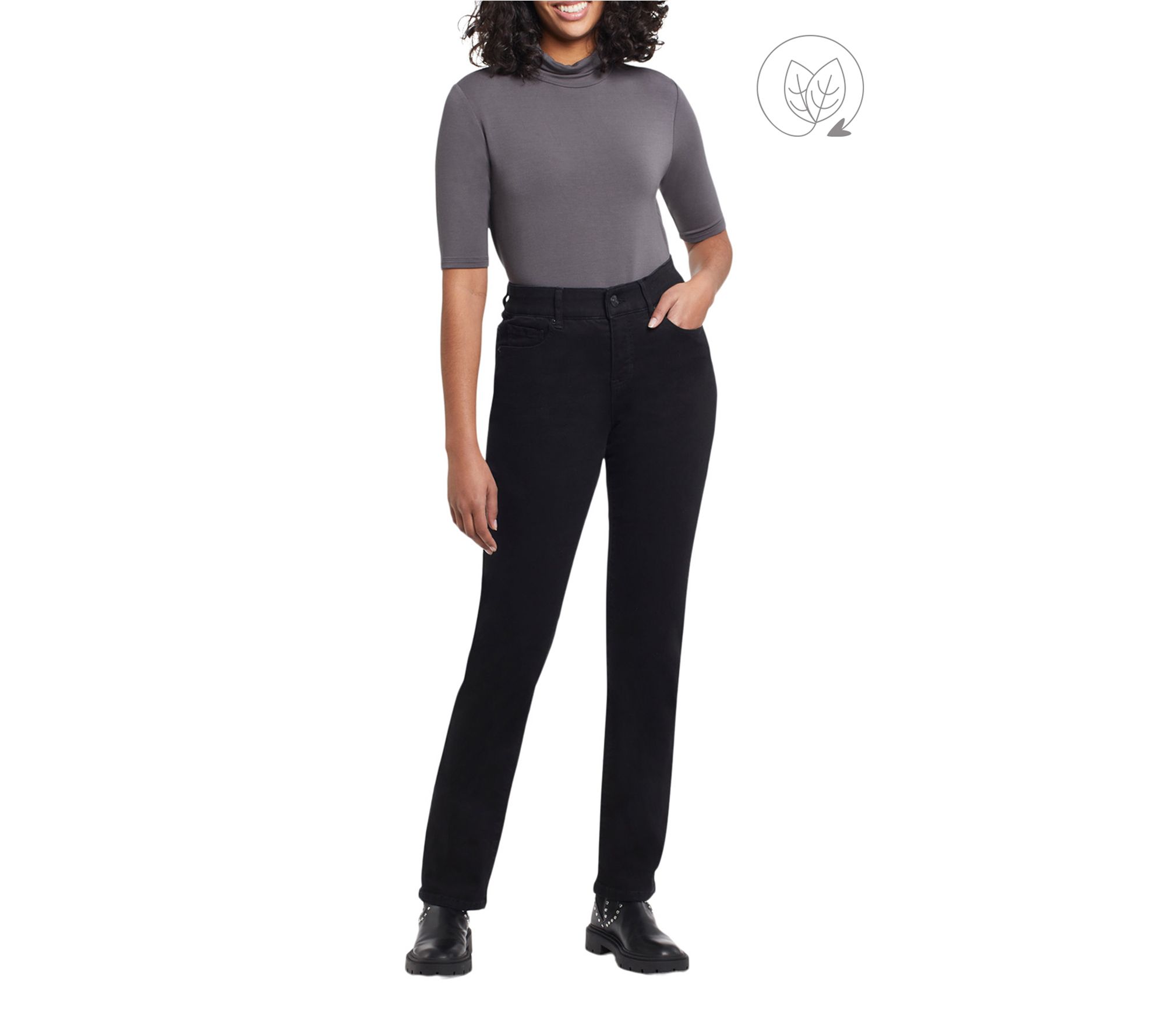 Tribal Petite Eco Friendly Sophia Curvy Straight Leg Jeans